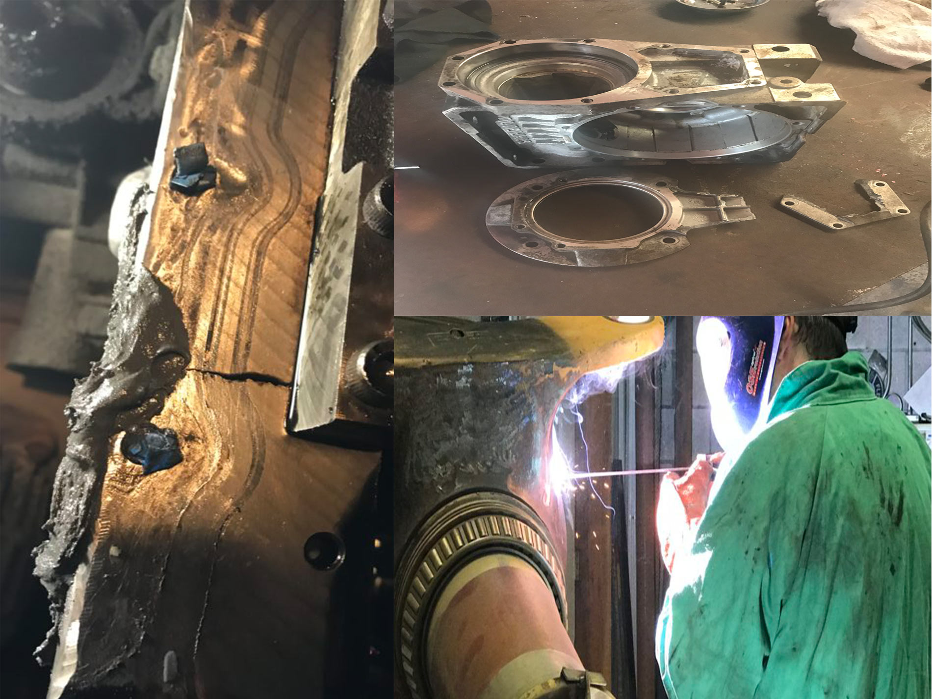 Our welding and epoxy glue projects within within clients' maintenance overhaul project