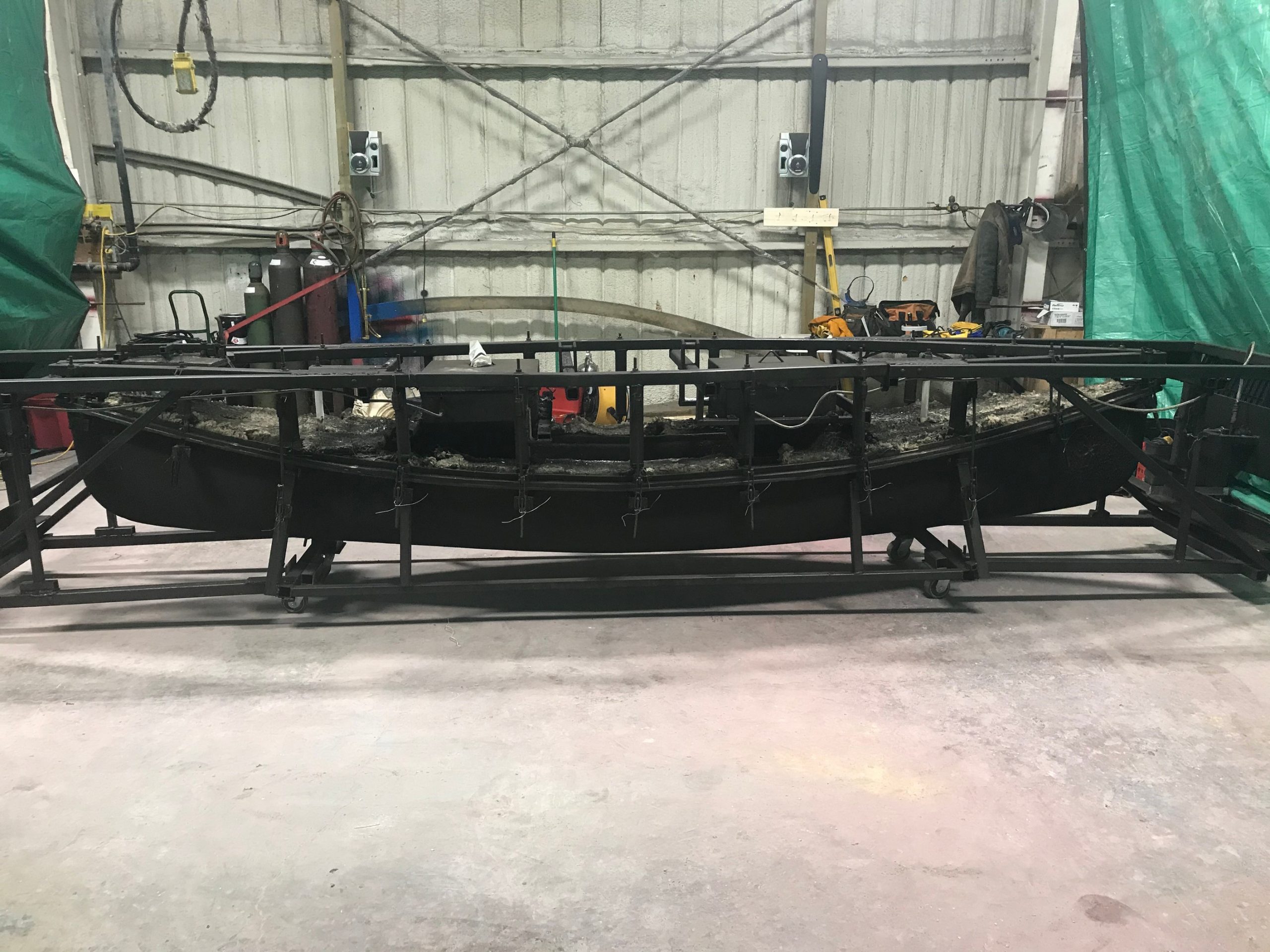 This is the beginning of our project. The old aluminum cast with multiple damages to mold and faulty steel support structure. JW Portable Welding & Repair. London, Ontario, 2020