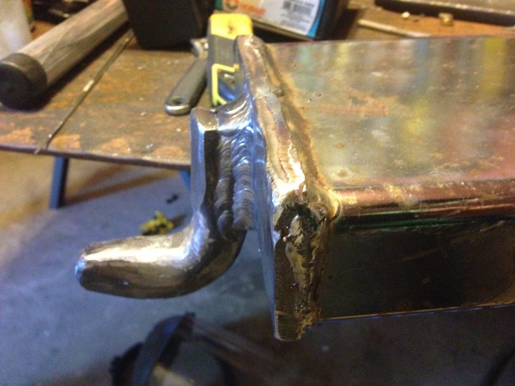 High tensile welding rods used in welding of modified lifting jig. By JW Portable Welding & Repairs. London Ontario, 2016