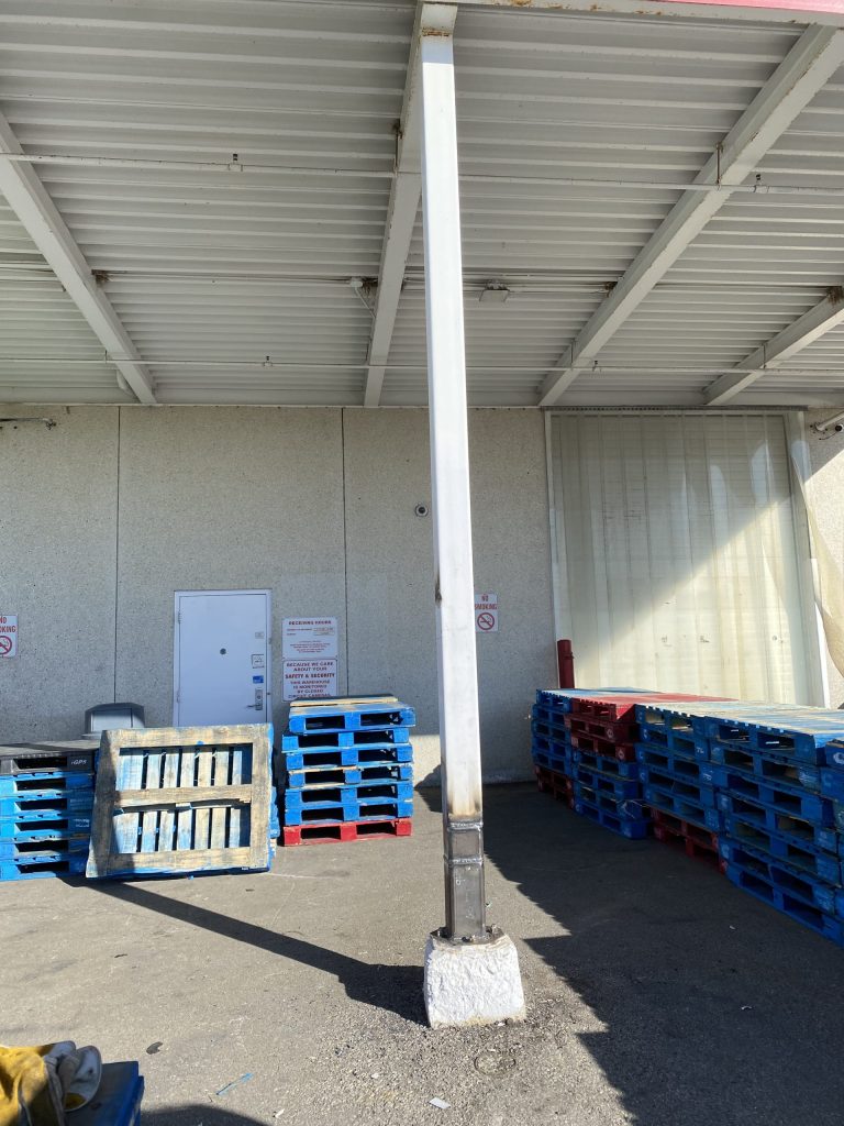 Steel column repair, HSS support JW Portable Welding & Repairs