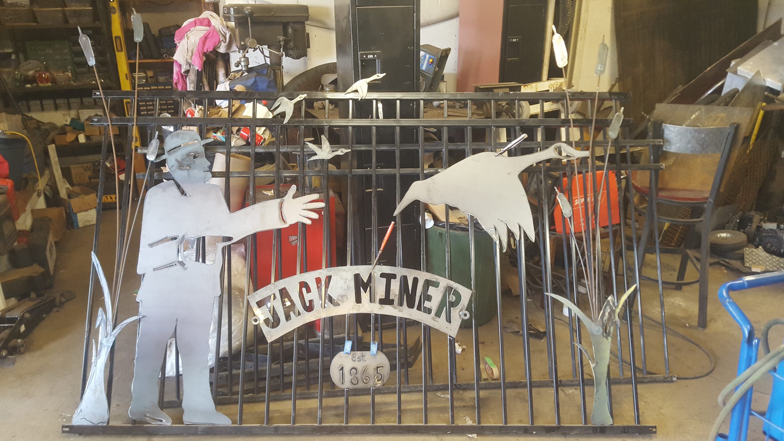 Custom and decorative wrought iron fence for Jack Miner sanctuary. JW Portable Welding & Repairs 2019 London, Ontario