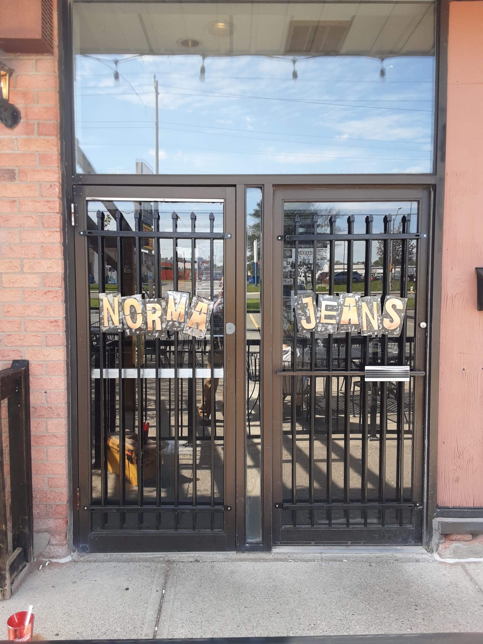 Door security grills fabricated and installed by JW Portable Welding & Repairs 2019, London, Ontario