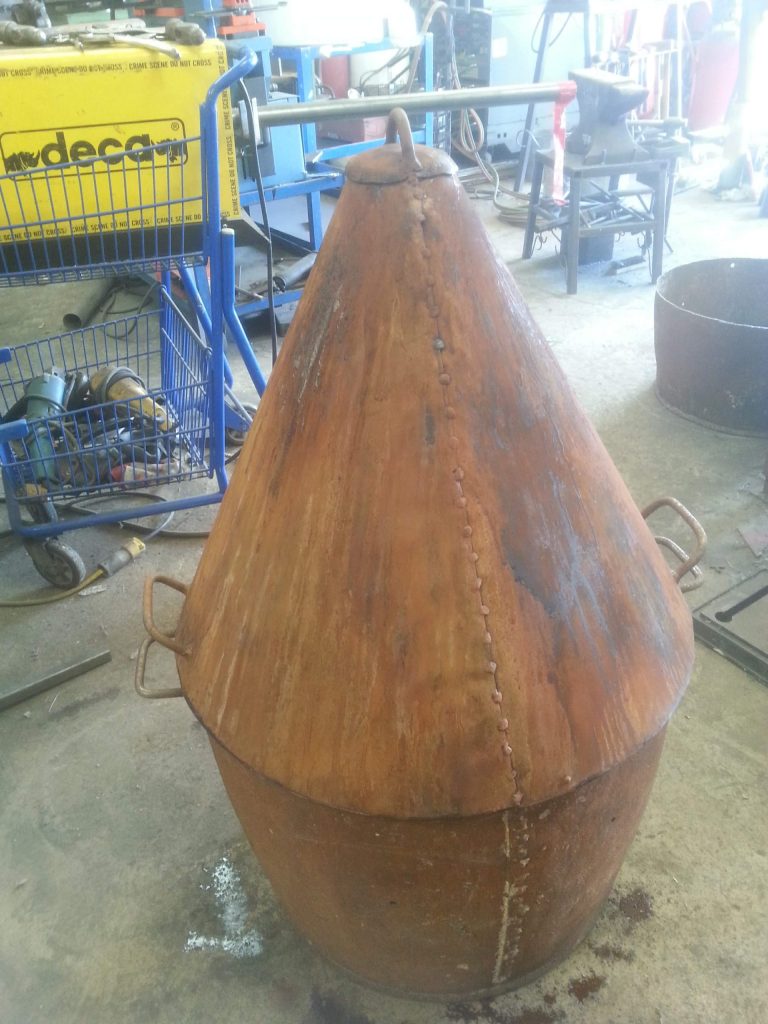 Fire pit from India that is excellent for cooking patties, custom made by JW Portable Welding & Repairs 2019, London Ontario