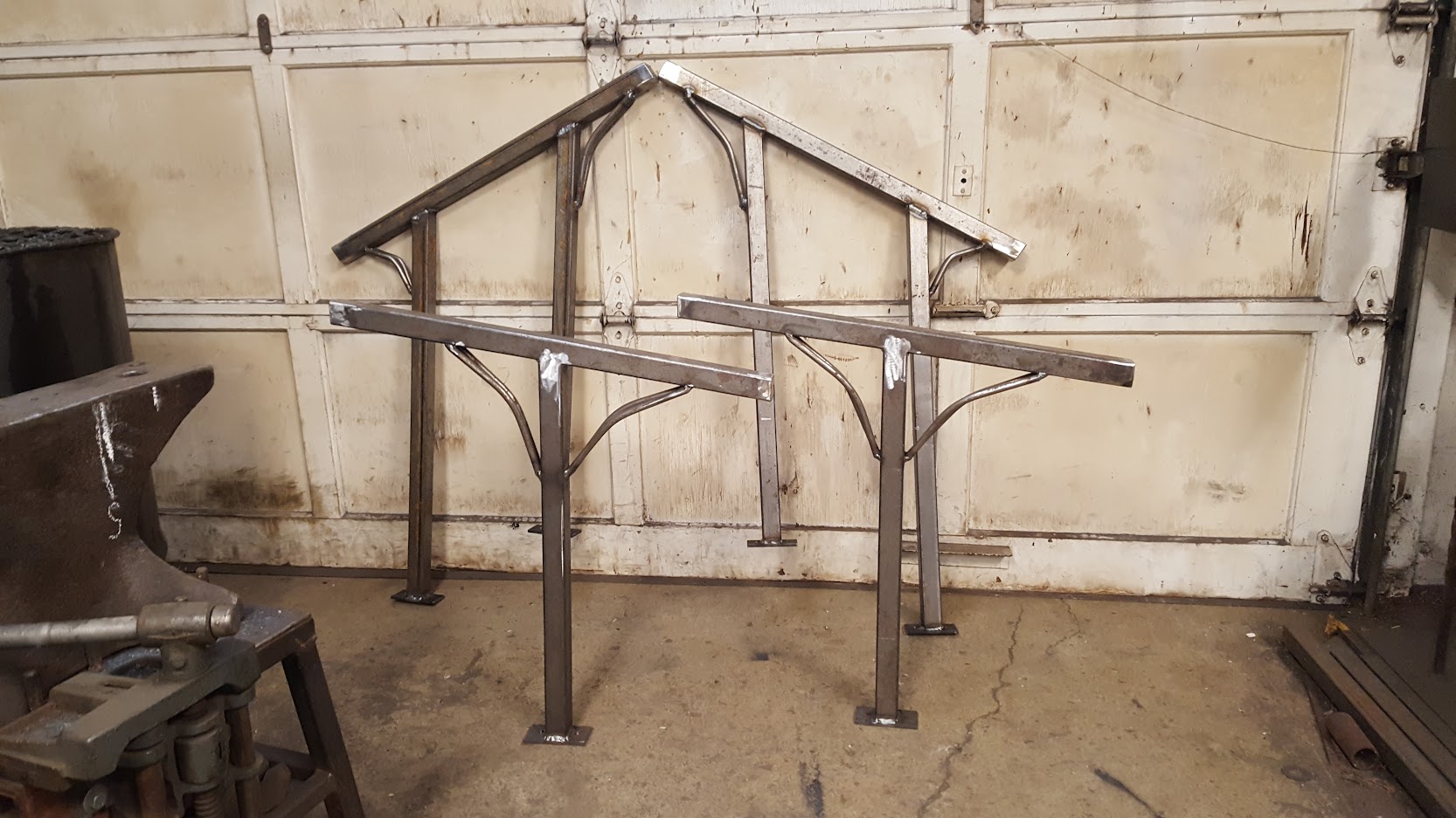 Unfinished railings without decorations and unpainted. JW Portable Welding & Repairs 2020 London Ontario