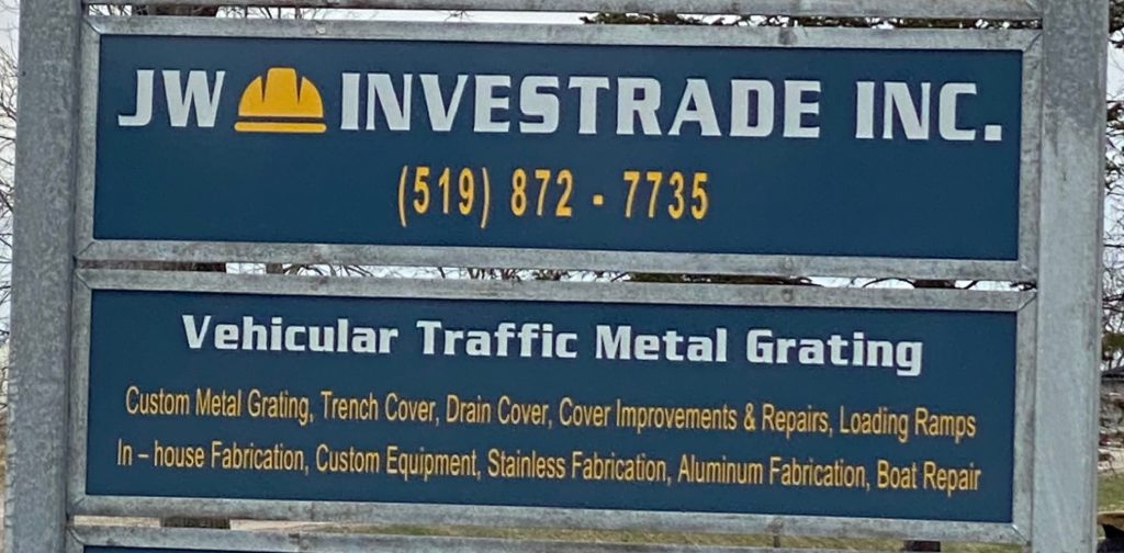Due to lack of brand recognition we have place the list of services and products offered by JW Investrade Inc right under the logo section. In this way the customers can will know what this company can offer. JW Portable Welding & Repairs, April 4, 2025 Lucan, Ontario
