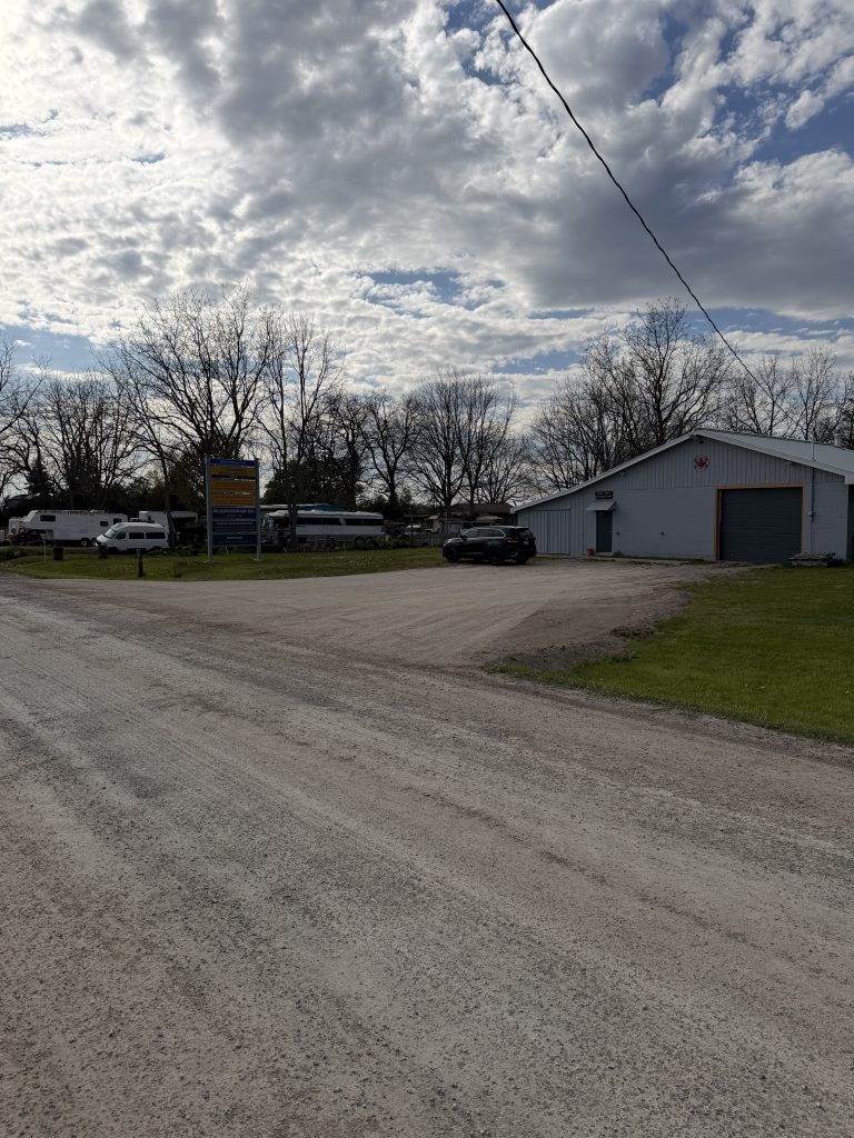 Smooth elevation transition from the road elevation to front yard elevation makes turning comfortable. For JW Portable Welding, 2026, Lucan